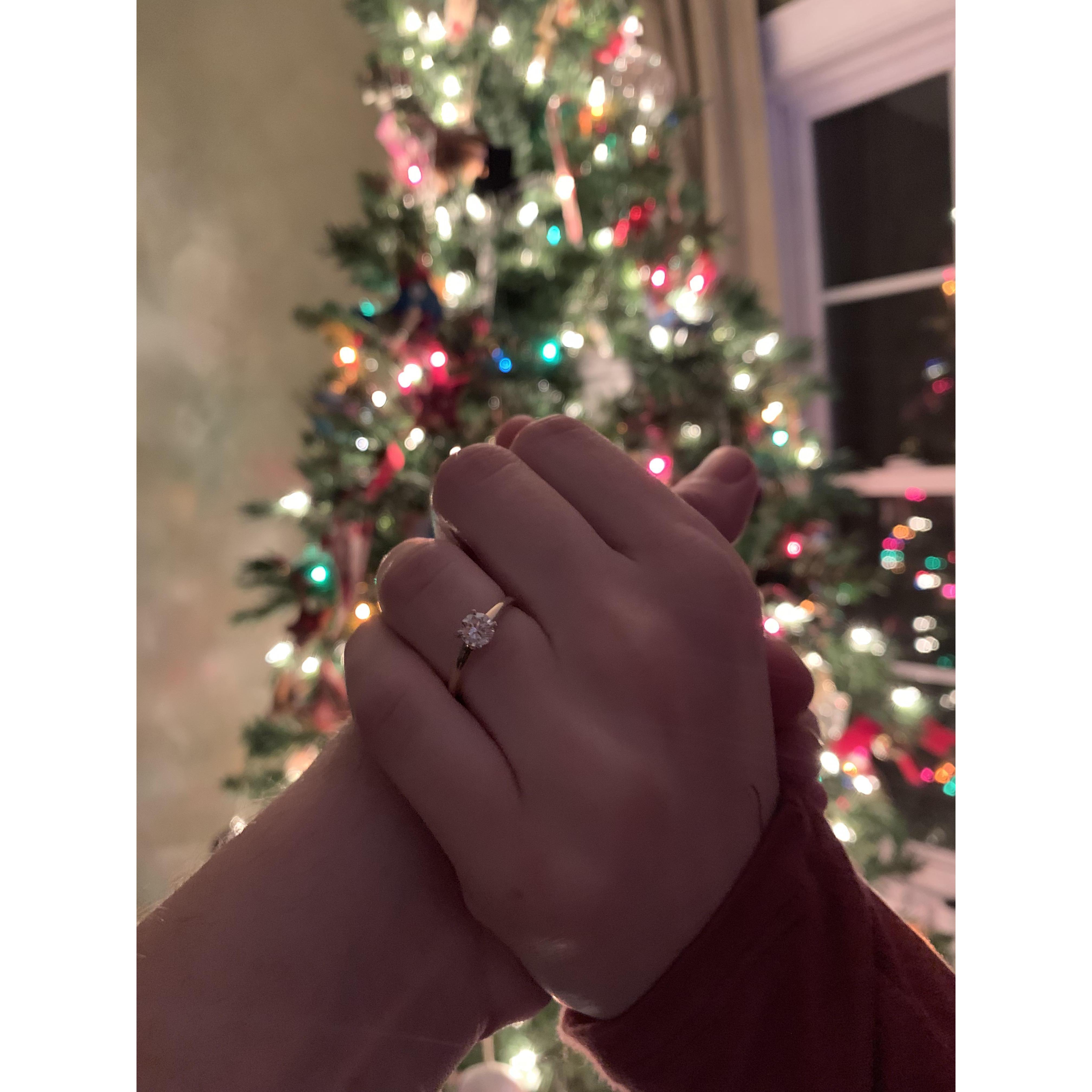 I took this photo later on the night we got engaged I was so obsessed I just couldn't stop taking pictures of my new ring!