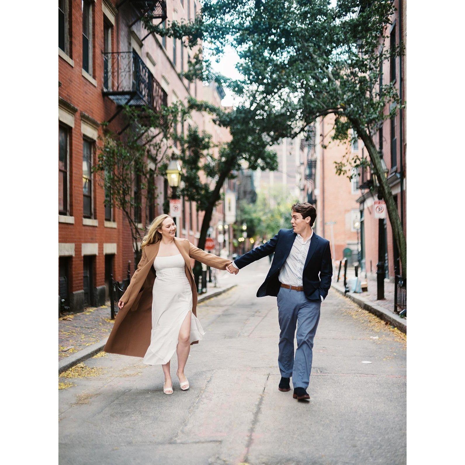 Engagement photos in Boston