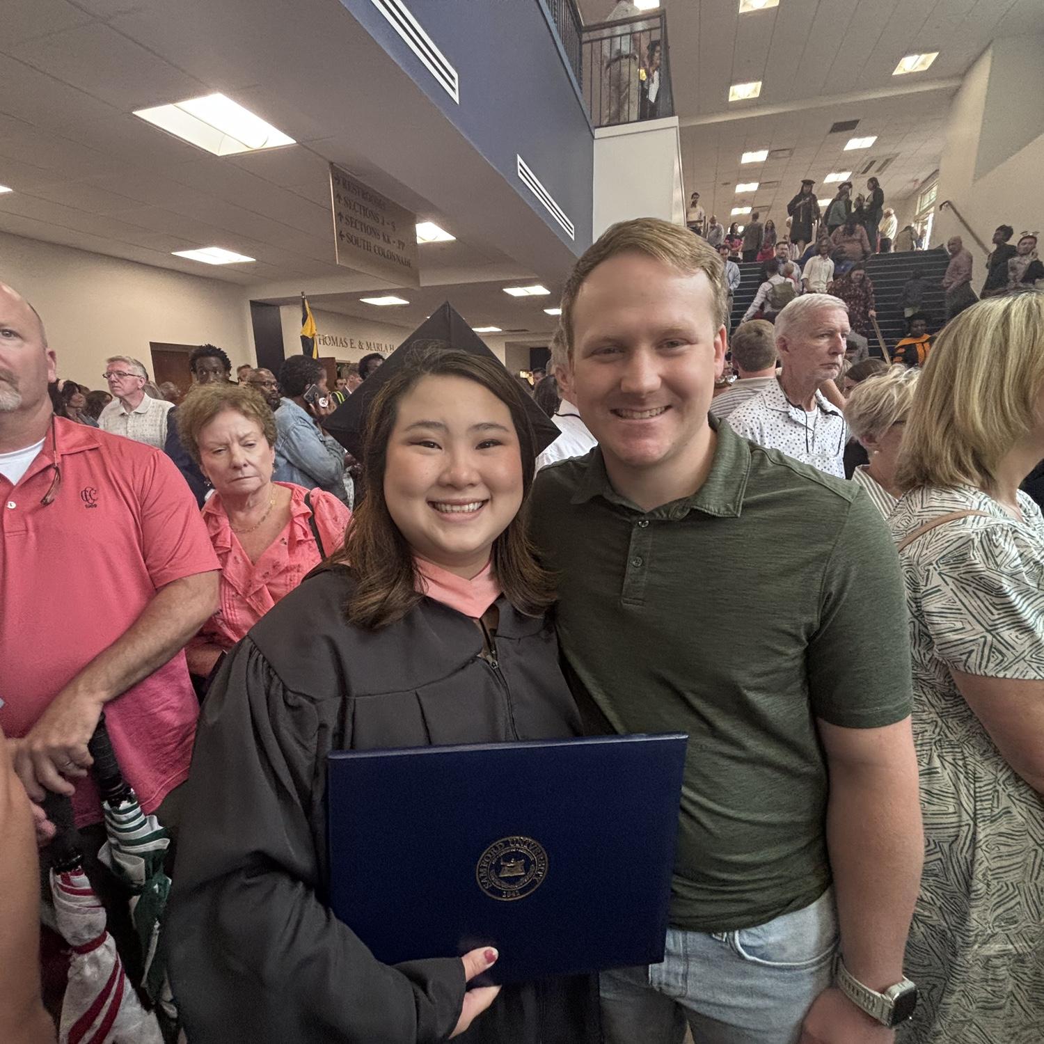 AnaKate's Master's in Healthcare Administration graduation