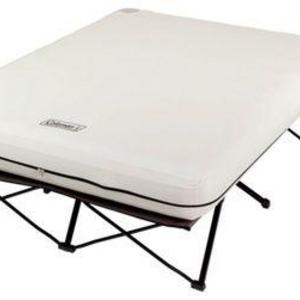 Coleman Queen Airbed Cot with Side Tables and 4D Battery Pump