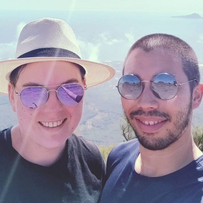 Hiking Mount Vesuvius in Naples, Italy, September 2020.
