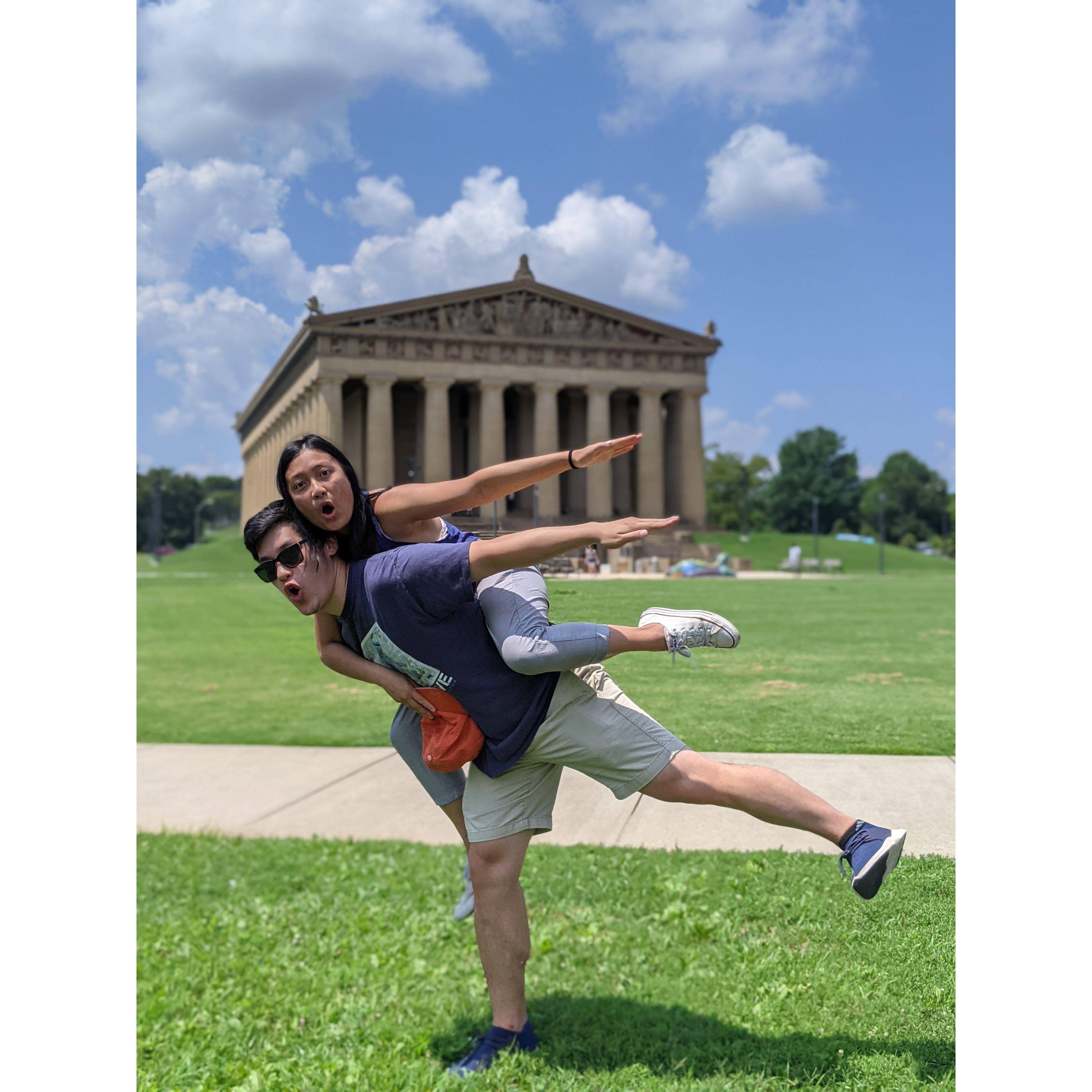 Testing out Cecil's strength and balancing skills