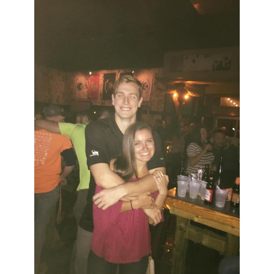 This photo was taken on our very first date!