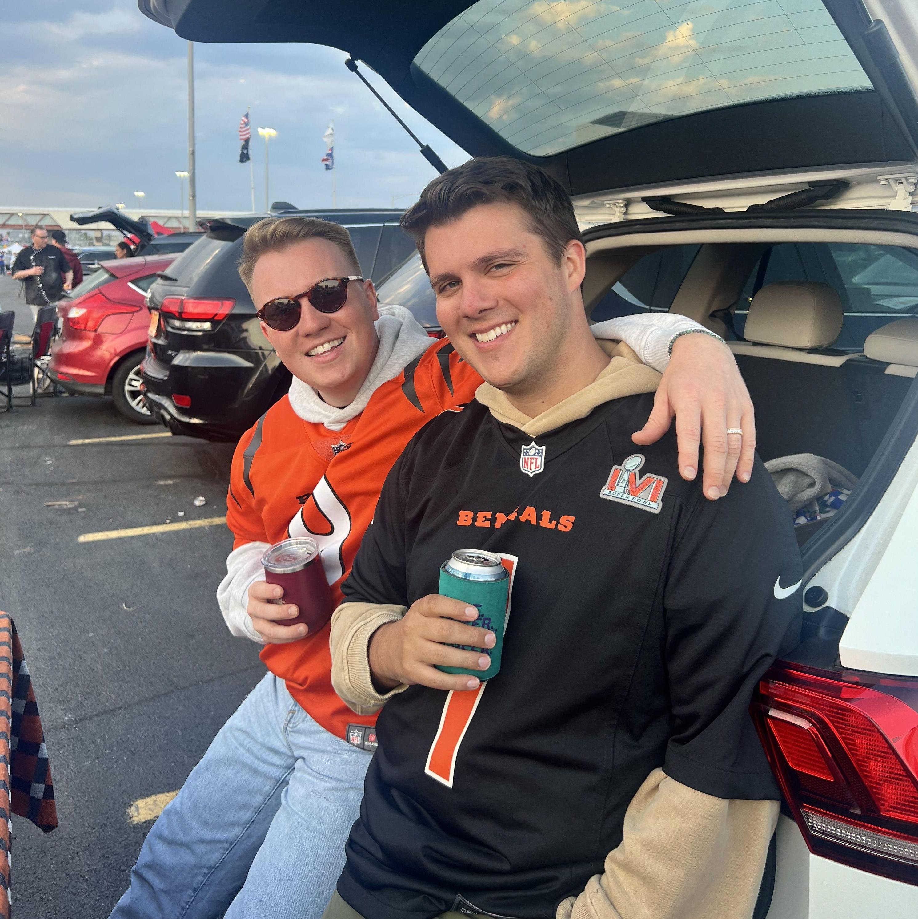 They watch sports? NFL tailgate, October 2024.