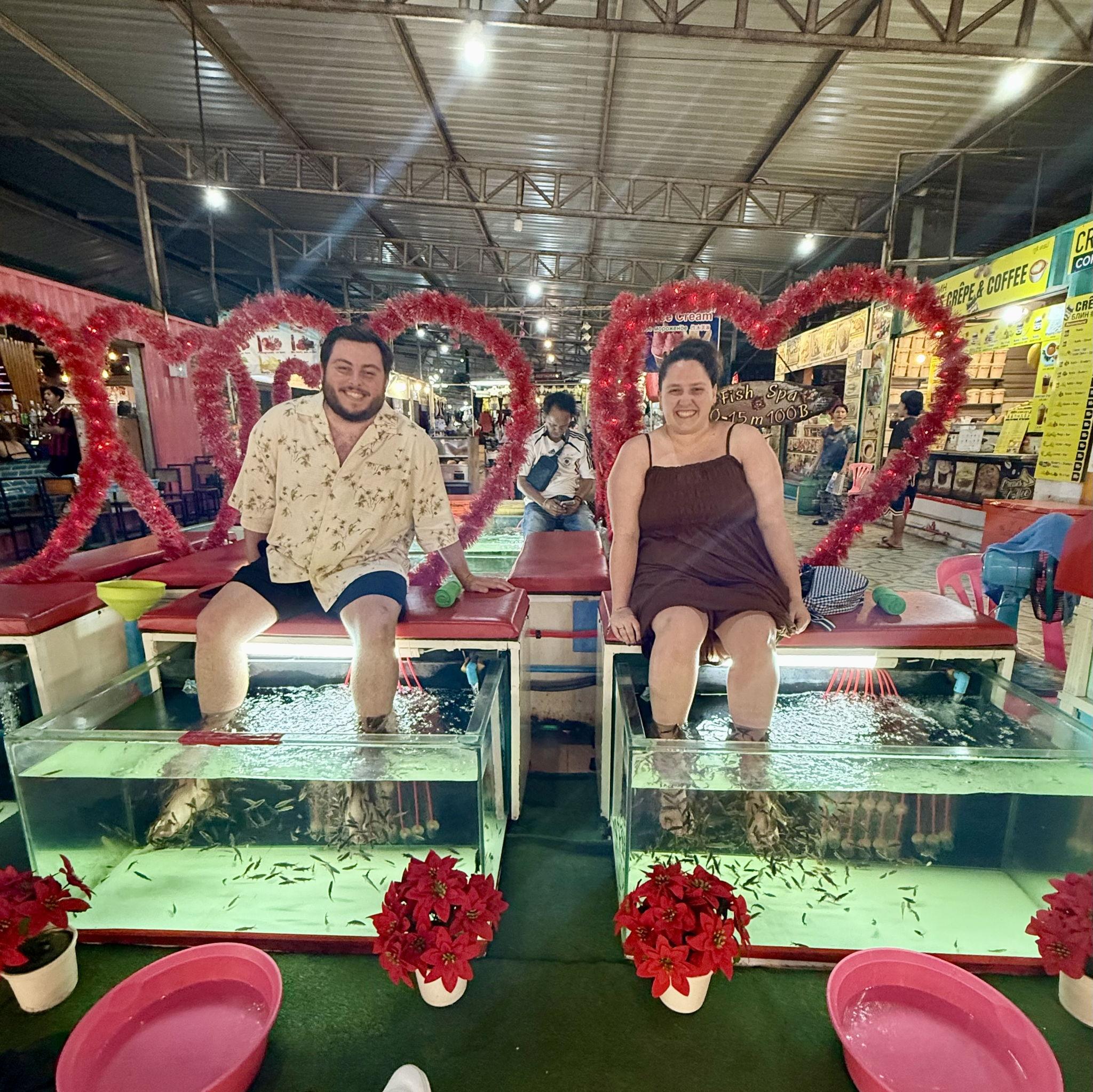 Fish Pedicure (which I hated, but Trevor loved laughing at me the whole time) - Thailand