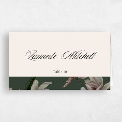 Deep Forest, Green Wedding Place Card - Gratia