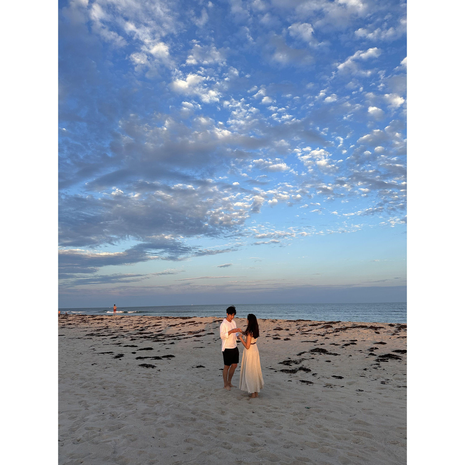 The day he proposed and she said “YES”.