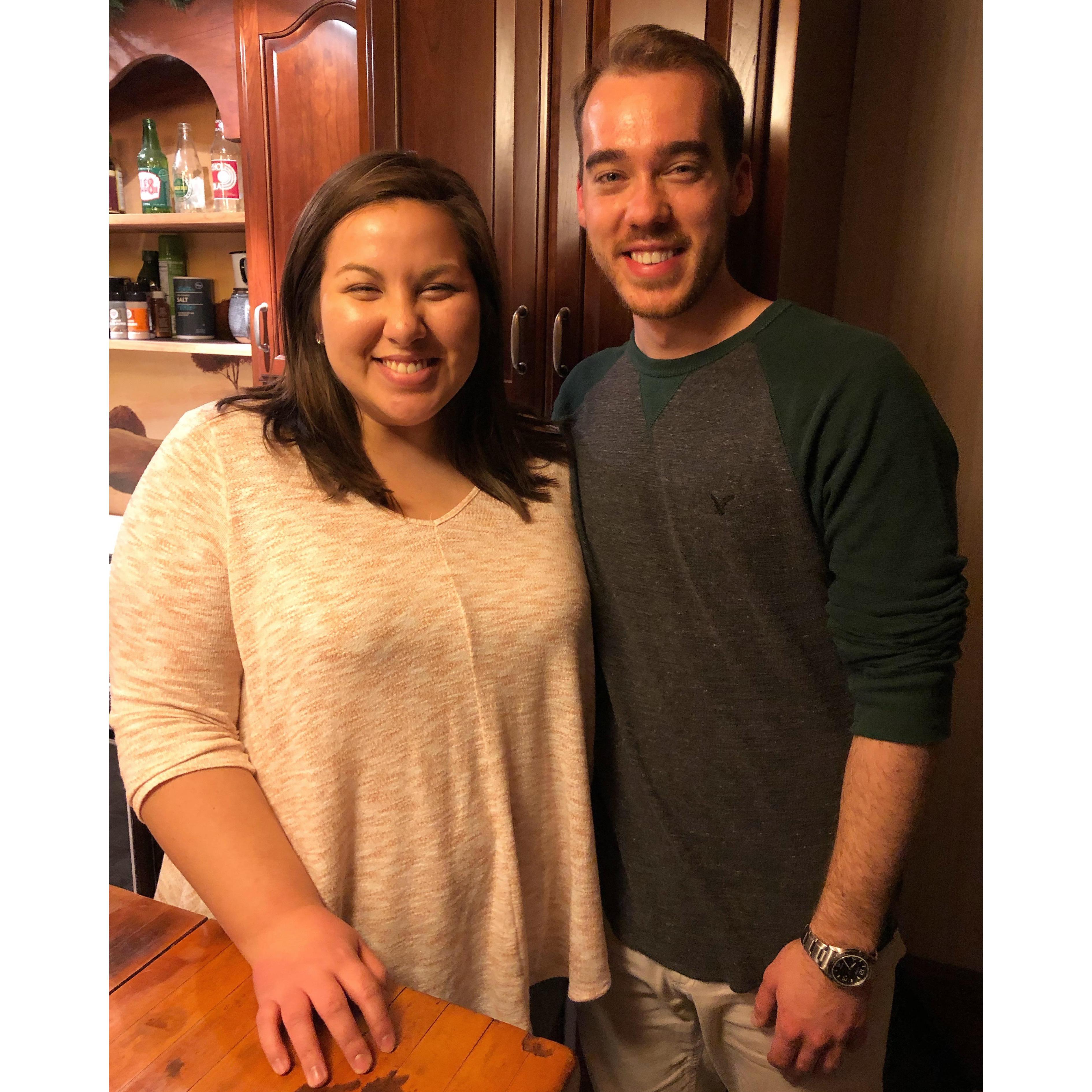 The day James arrived home in Huntington, IN from Los Angeles, CA.

February 24, 2019