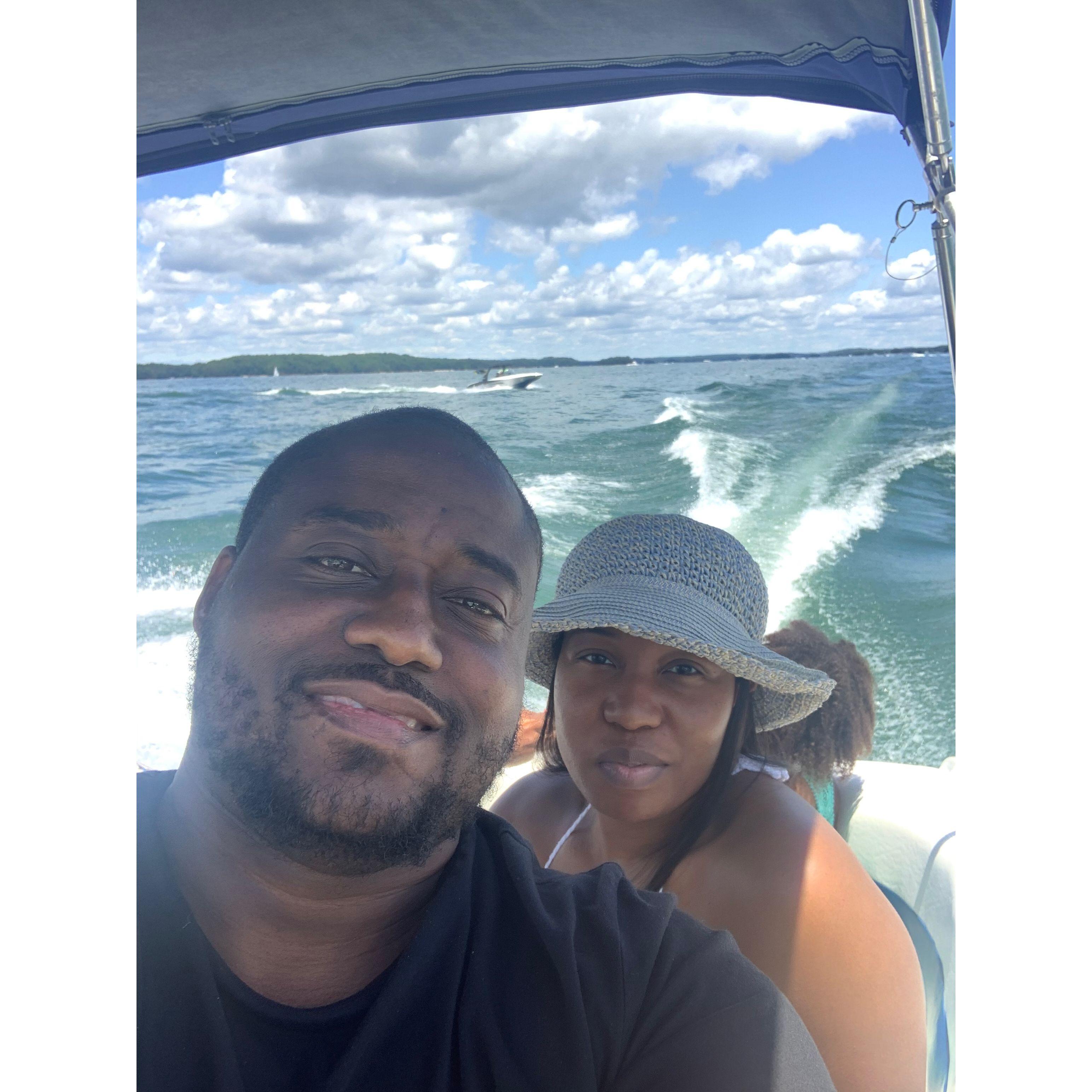 Boating on Lake Lanier..