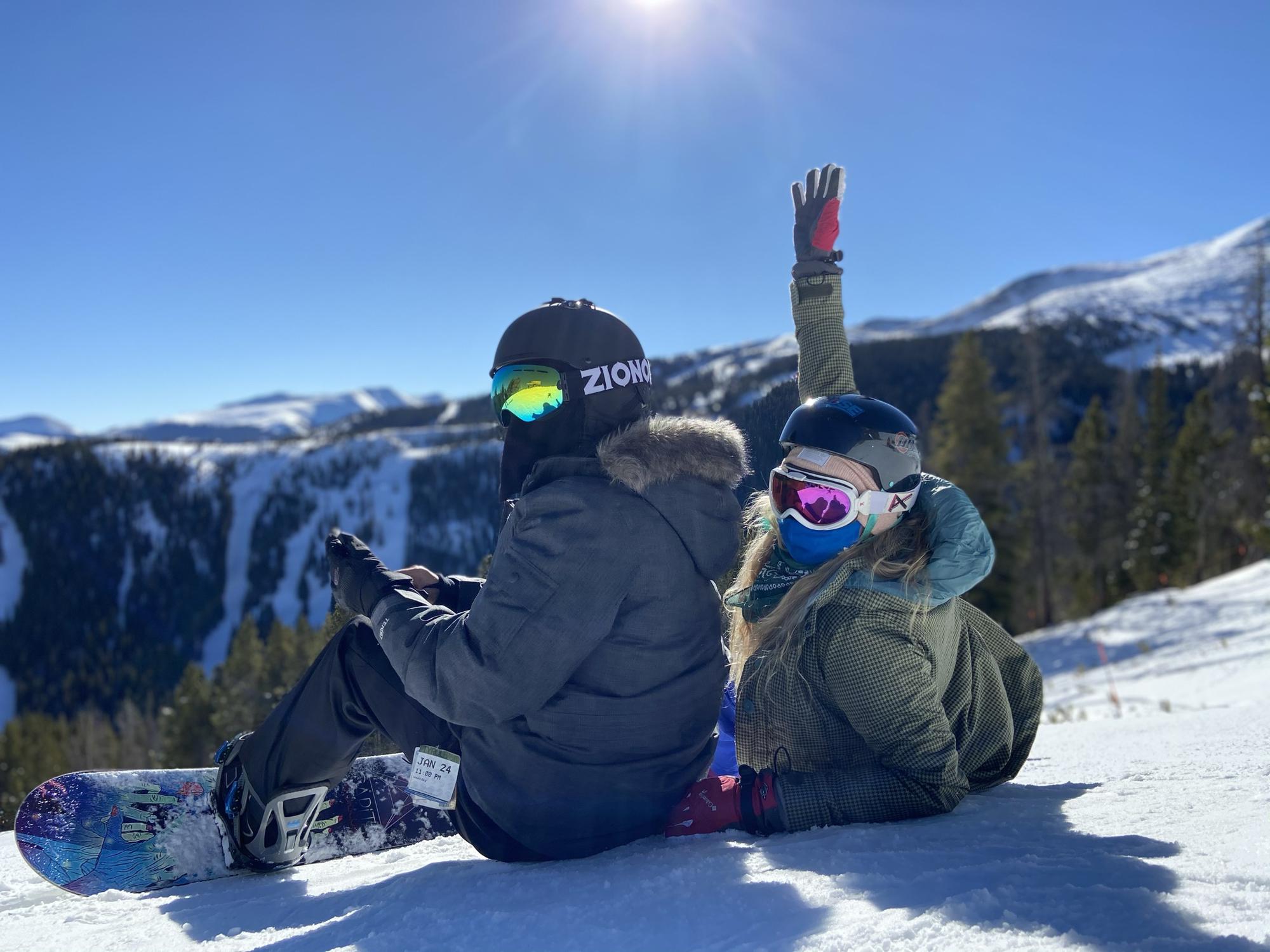 This is one of many photos of Grant & Mary’s snowboarding adventures in CO!