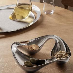 Cobra triple snack bowl in stainless steel