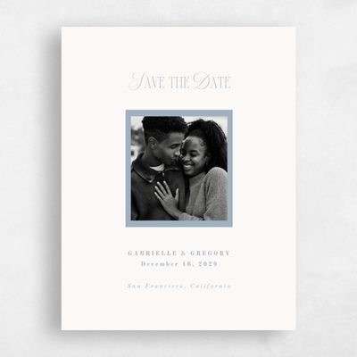Powder Blue Wedding Save the Date - Summit Photo