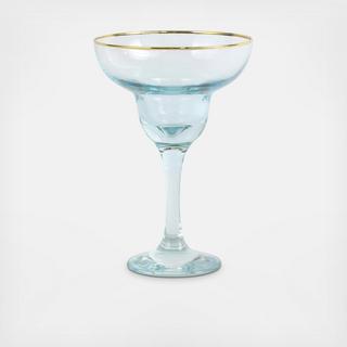 Rainbow Margarita Glass, Set of 4