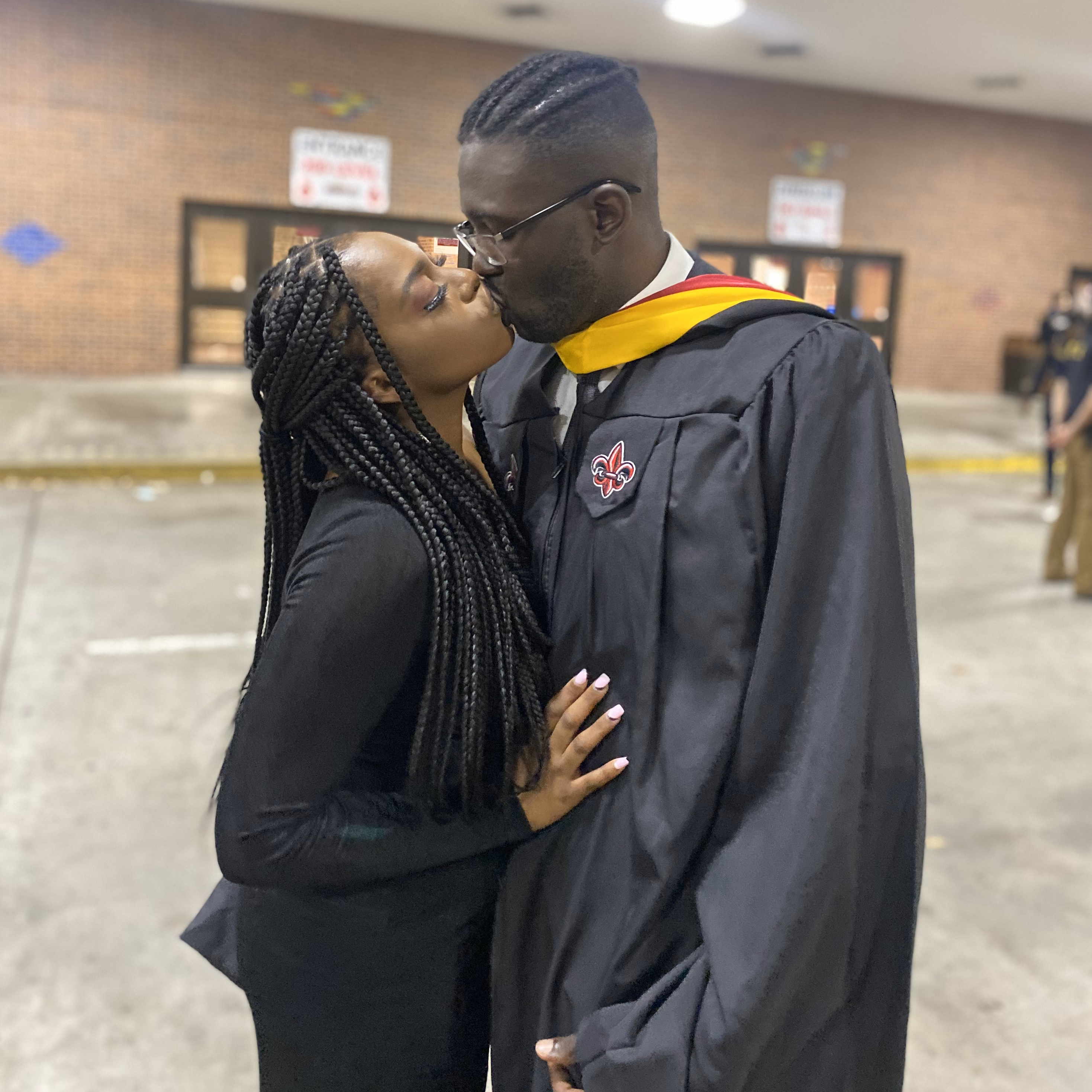Graduation kiss!