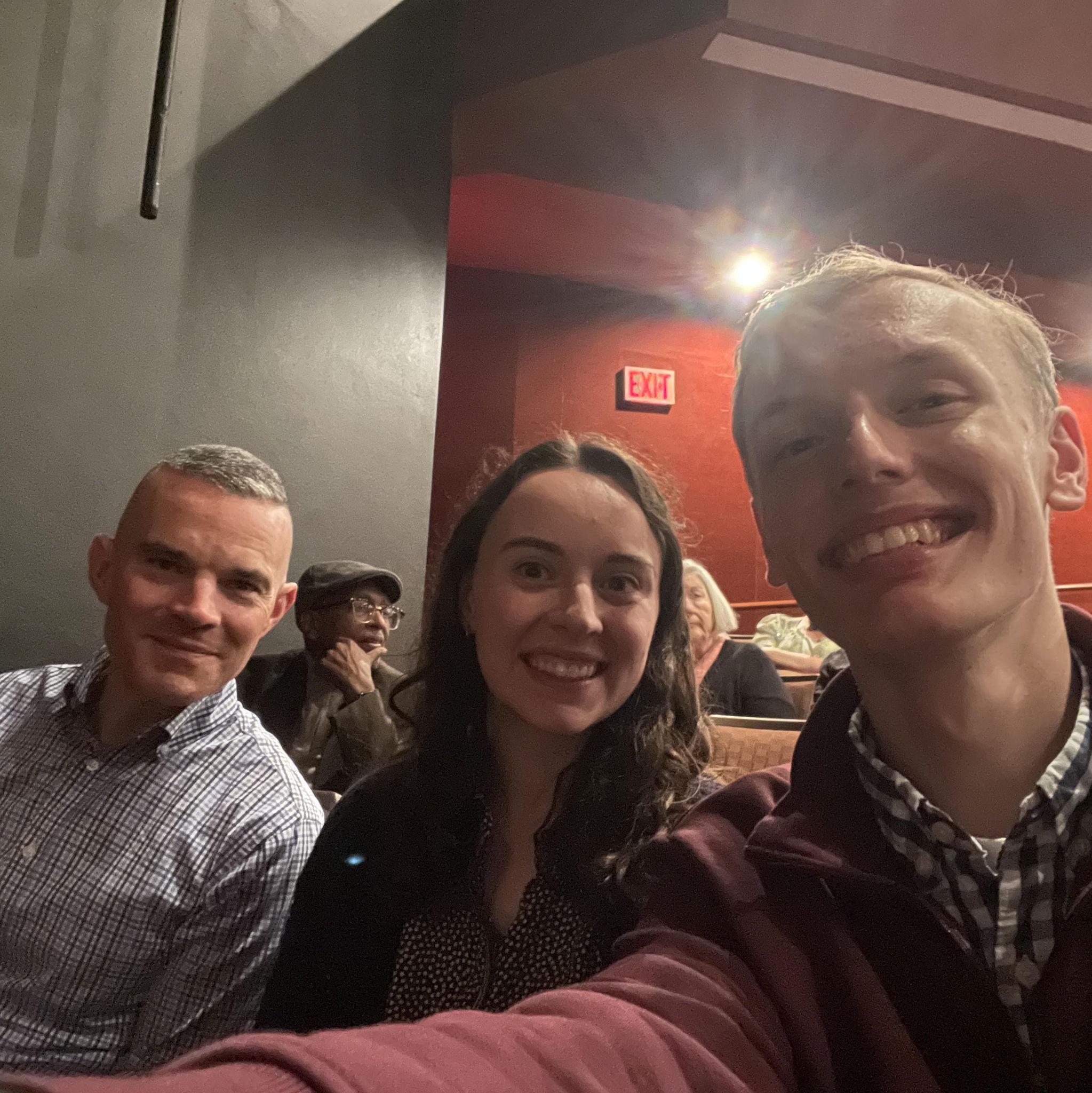 Ben, Megan, and Damon attended a performance of "The Hello Girls," one of Megan's top three favorite musicals!