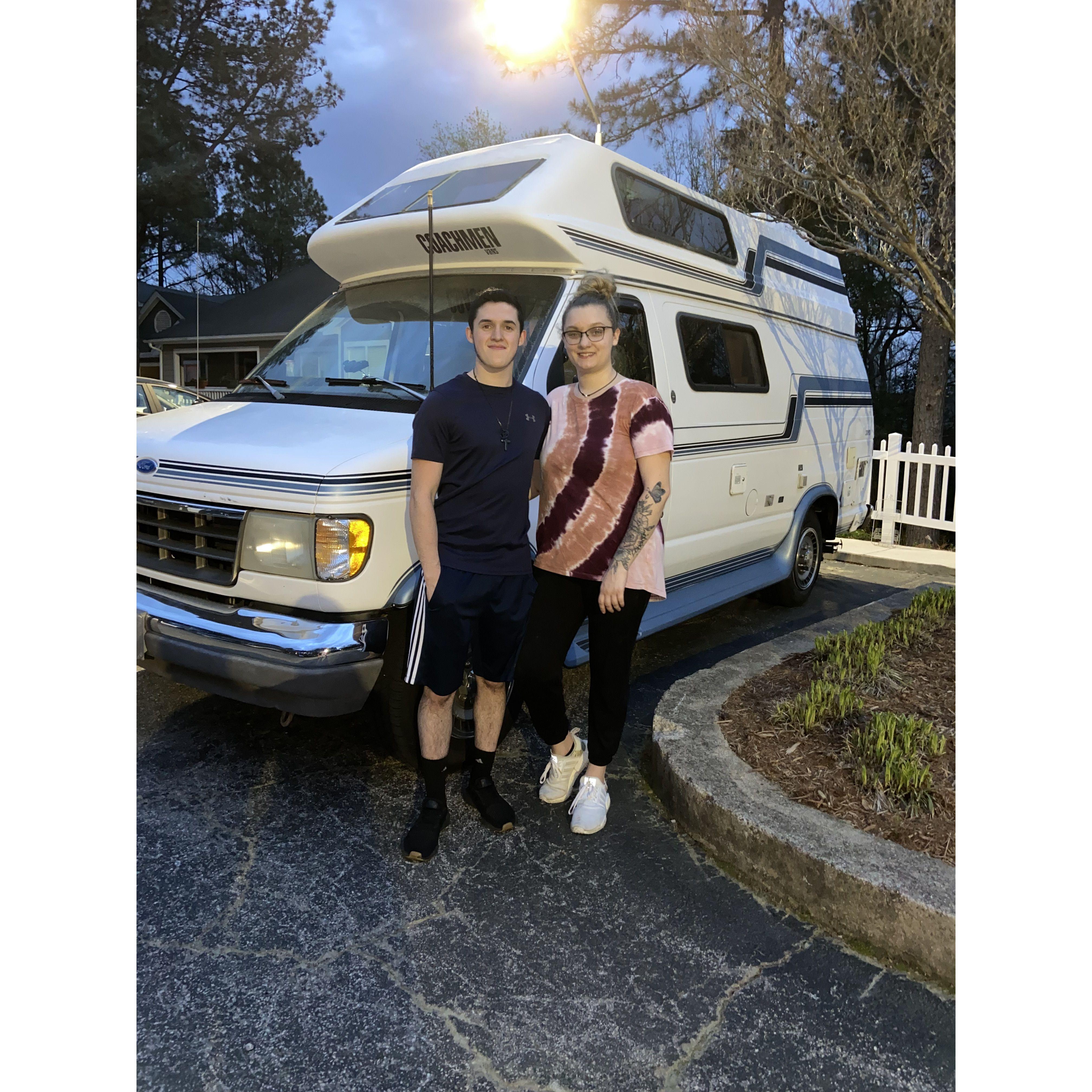 The night we left Raleigh to start our drive to VT.