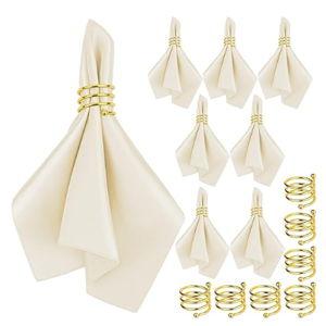 Smooth Fabric Table Napkins and Napkin Holder