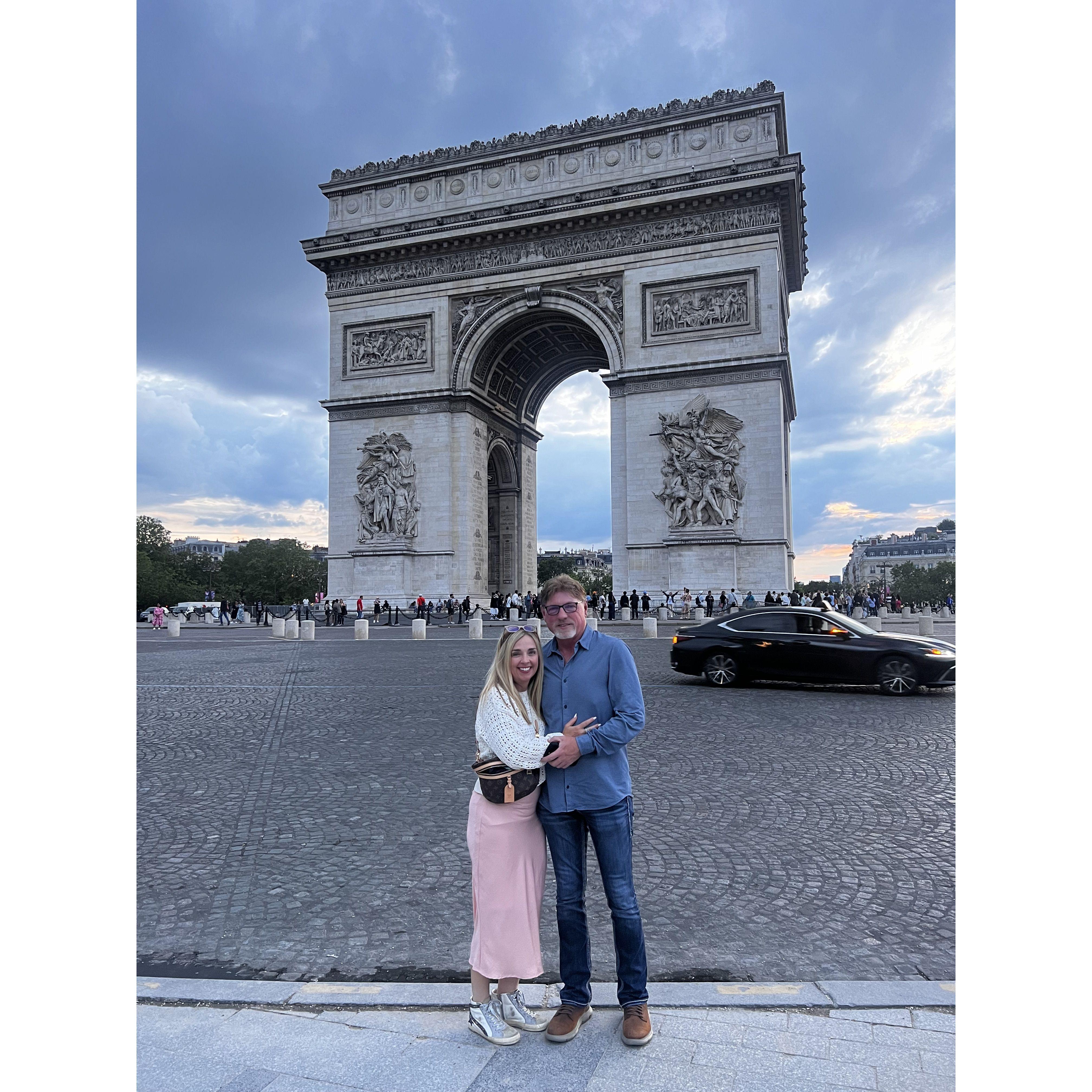 We got engaged in Paris with a whirlwind trip trying to see all the highlights in just a couple of days!