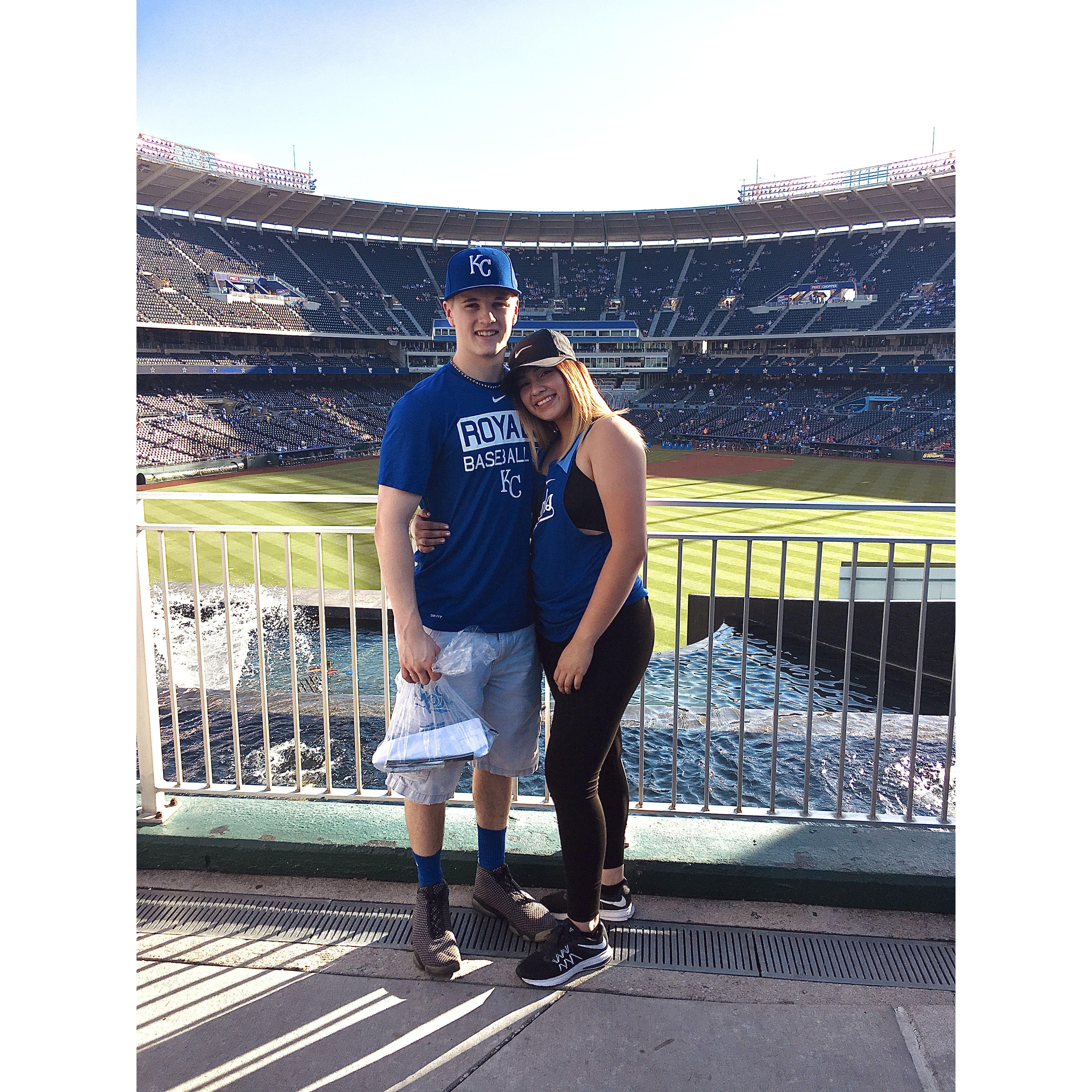 Cassandra's first Royals game