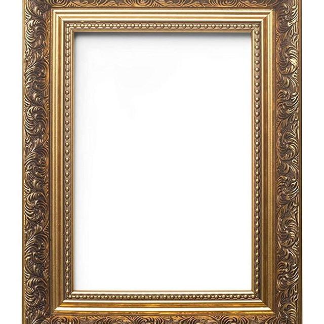 Paintings Frames Ornate Swept Style French Style Picture/Photo/Poster Frame Moulding Measures 58Mm Wide & 38Mm Deep with Styrene Shatterproof Perspex Sheet Osafs-Gld-14-11 14"X11" Gold