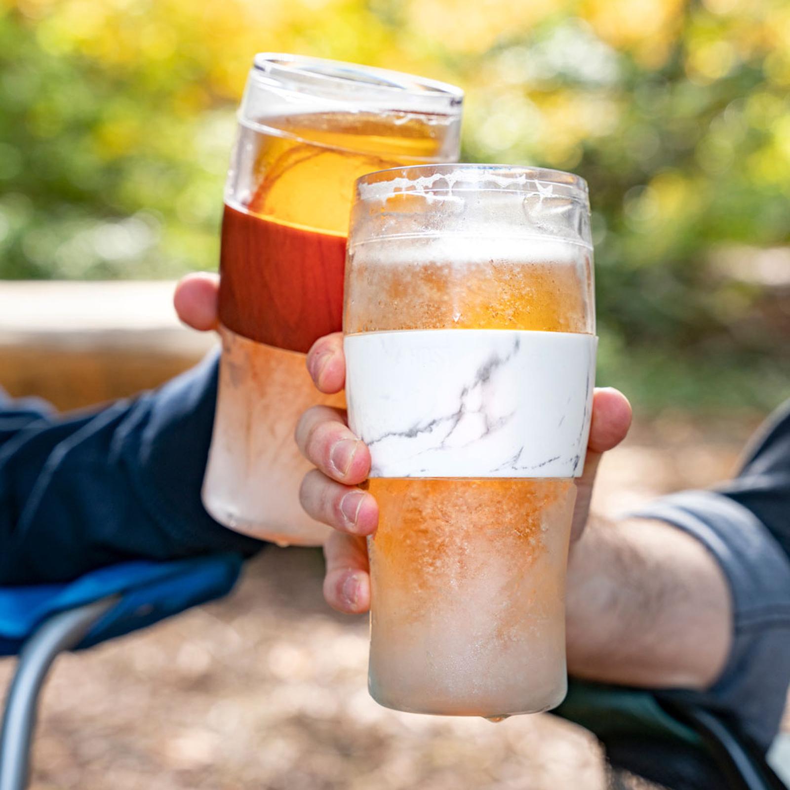 Wine FREEZE Cooling Cup in Marble Wine Glass by Host - Drinkware