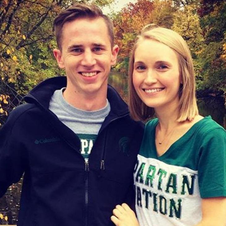 First picture together! Tailgating in EL with brother bear and sissy bear.