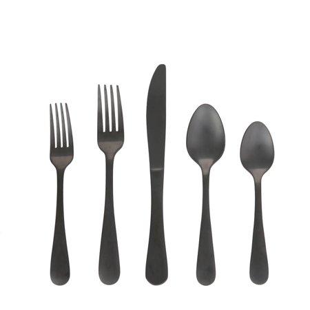 Better Homes & Gardens 20 Piece Corin Flatware Set- Matte Finish