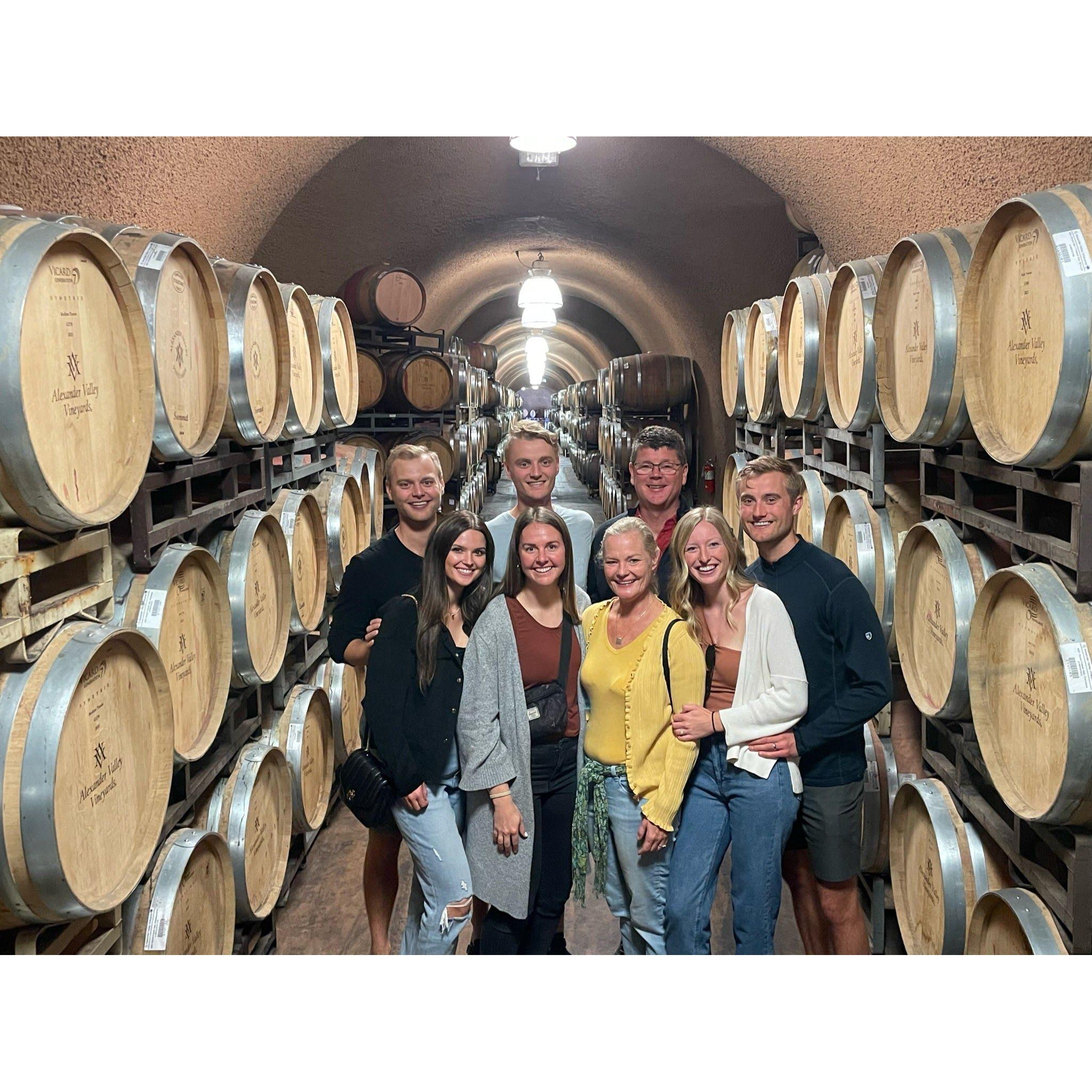 Lagus family trip to Sonoma, CA! See if you can spot the cave rat in this photo!