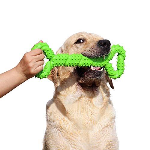 LECHONG Durable Dog Chew Toys 13 Inch Bone Shape Extra Large Dog Toys with Convex Design Strong Tug Toy for Aggressive Chewers Medium and Large Dogs Tooth Cleaning