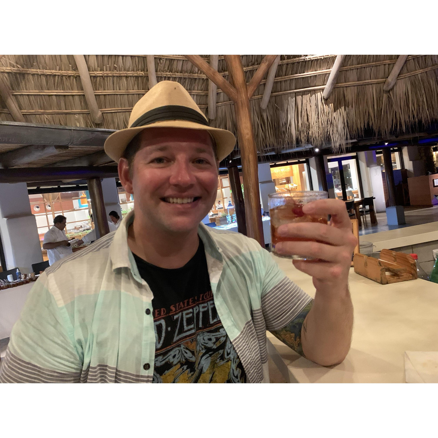 We spread the word about Jose's Old Fashioned skills and by the time we left, everyone was drinking them. We started a trend!