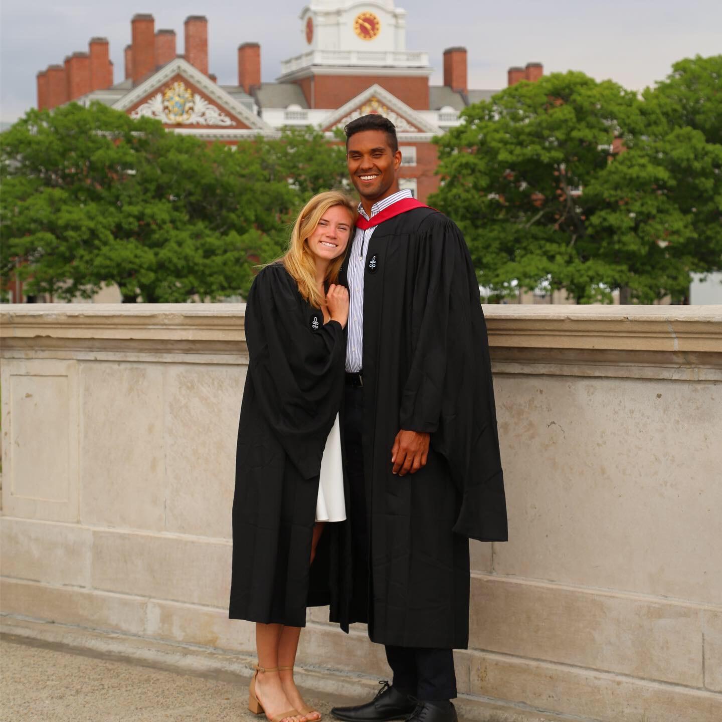 Harvard graduation in 2019 - Langston came back to graduate with a master's in education while Brooke graduated from undergrad