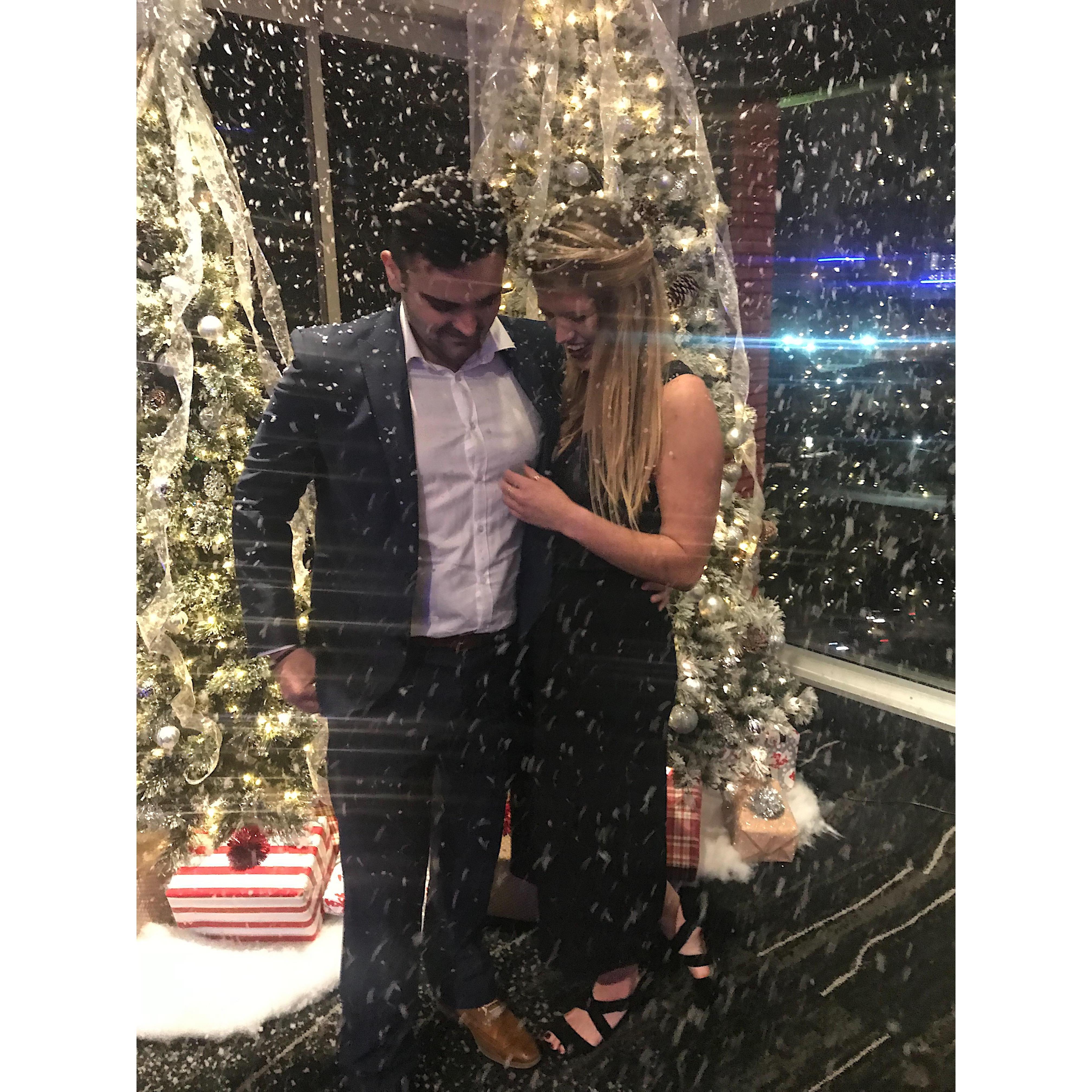 Ross's first weekend in Dallas was pretty eventful. After meeting at least half of our American wedding guests for the first time, here is us pictured at the Southwest Airlines Christmas party.