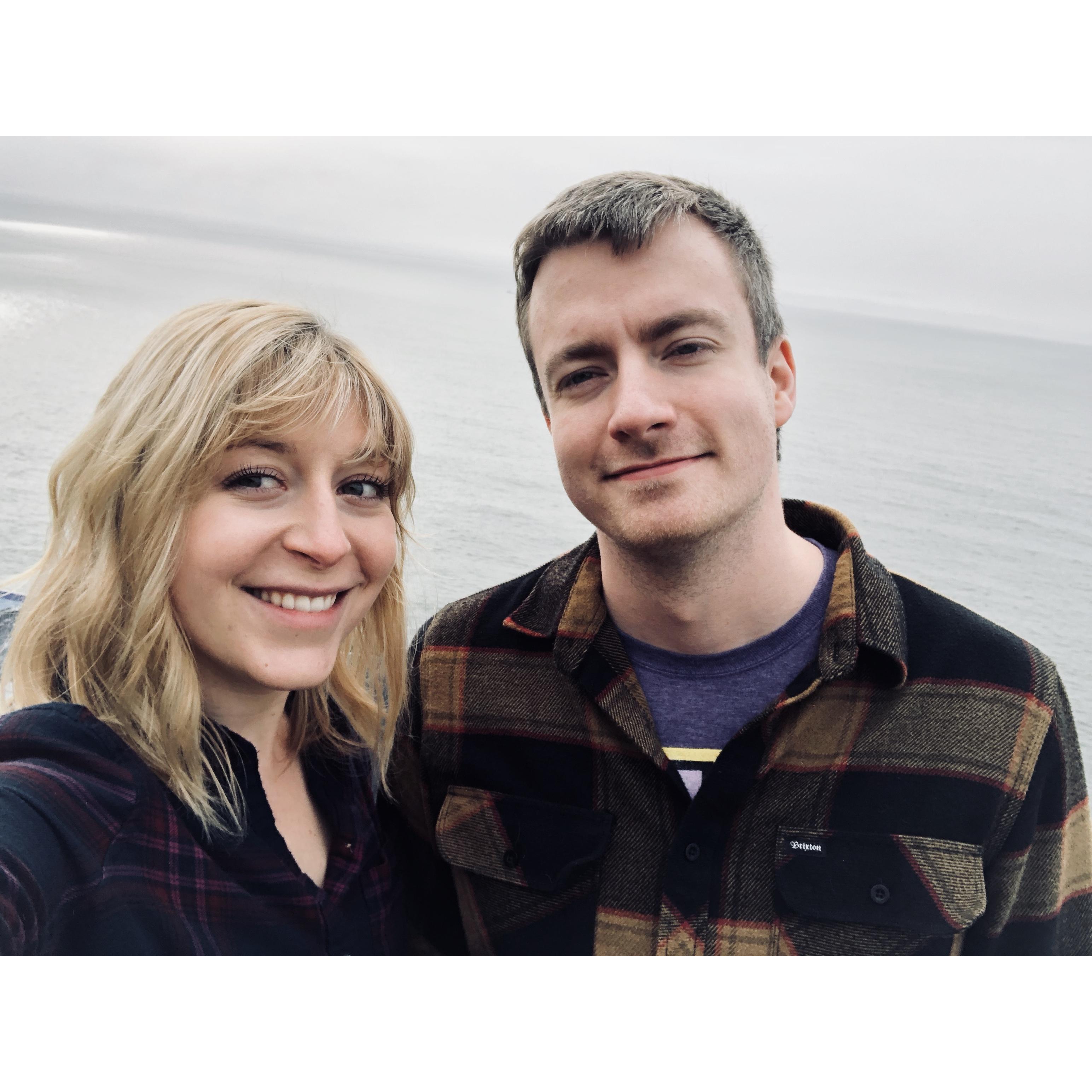 By the beach in southern Oregon