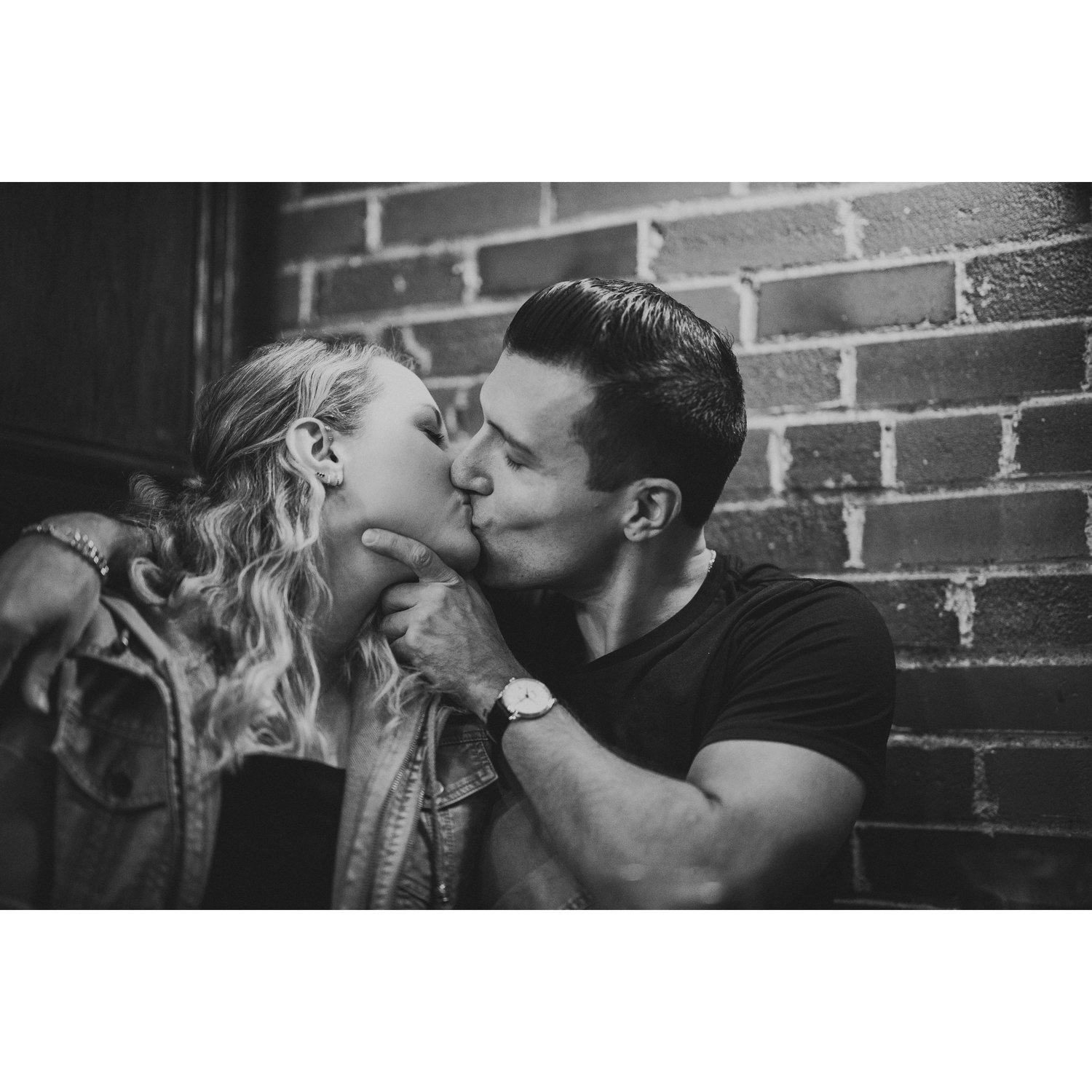 We sat in this booth for 3 hours on our first date before we moved to the rooftop. Four and a half years later, we finally had our first kiss in the booth where it all started.