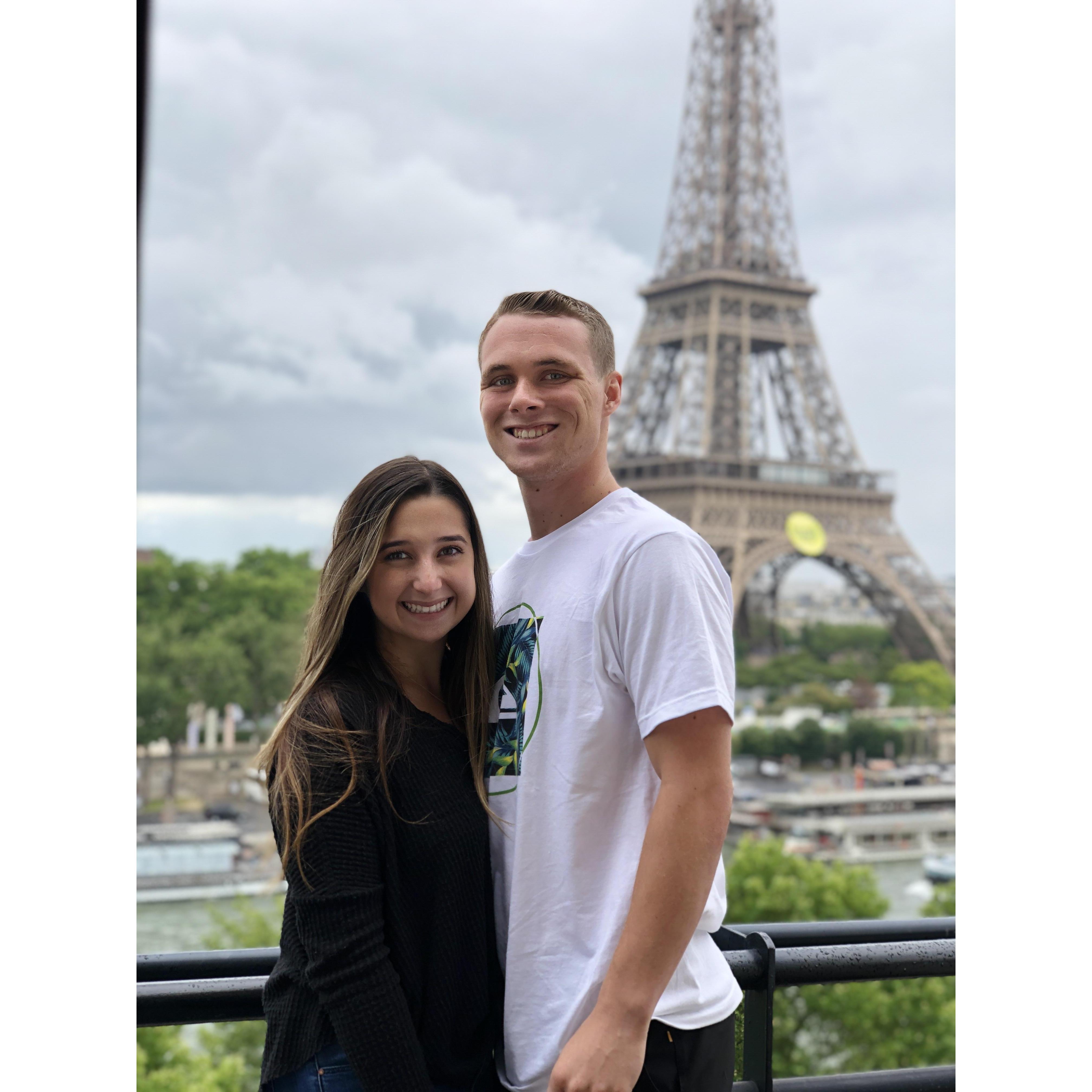 This moment will forever be in our hearts, as we both fell in love with Paris on this trip