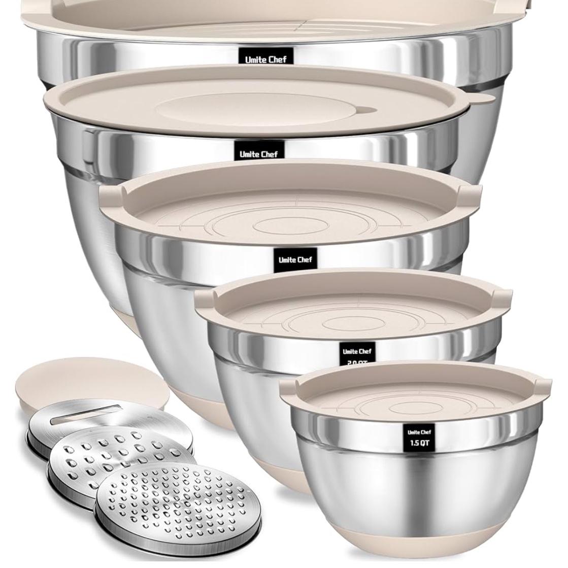 Mixing bowls with lids