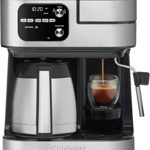 Cuisinart Coffeemaker, Coffee Center Barista Bar 4-In-1 Coffee Machine, Single-Serve Coffee, Espresso & Nespresso Capsule Compatible, 12-Cup Thermal Carafe, Black, SS-4N1T