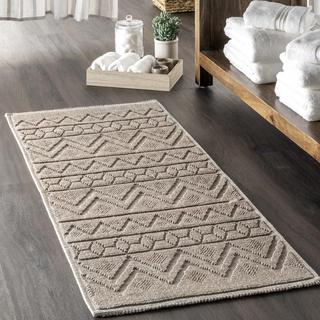 Easton Textured Tribal Bath Mat