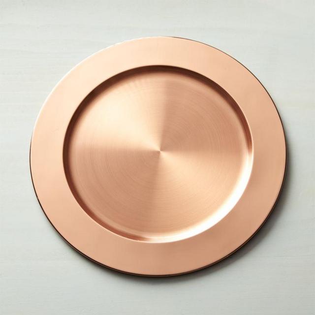 Copper Plated Charger Plate