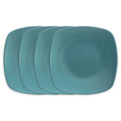 Noritake® Colorwave Mini Quad Plate in Turquoise (Set of 4)