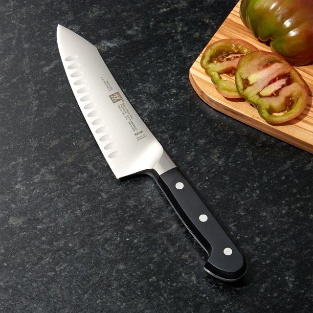 ZWILLING ® J.A. Henckels Pro 7" Hollow-Edge Rocking Santoku Knife