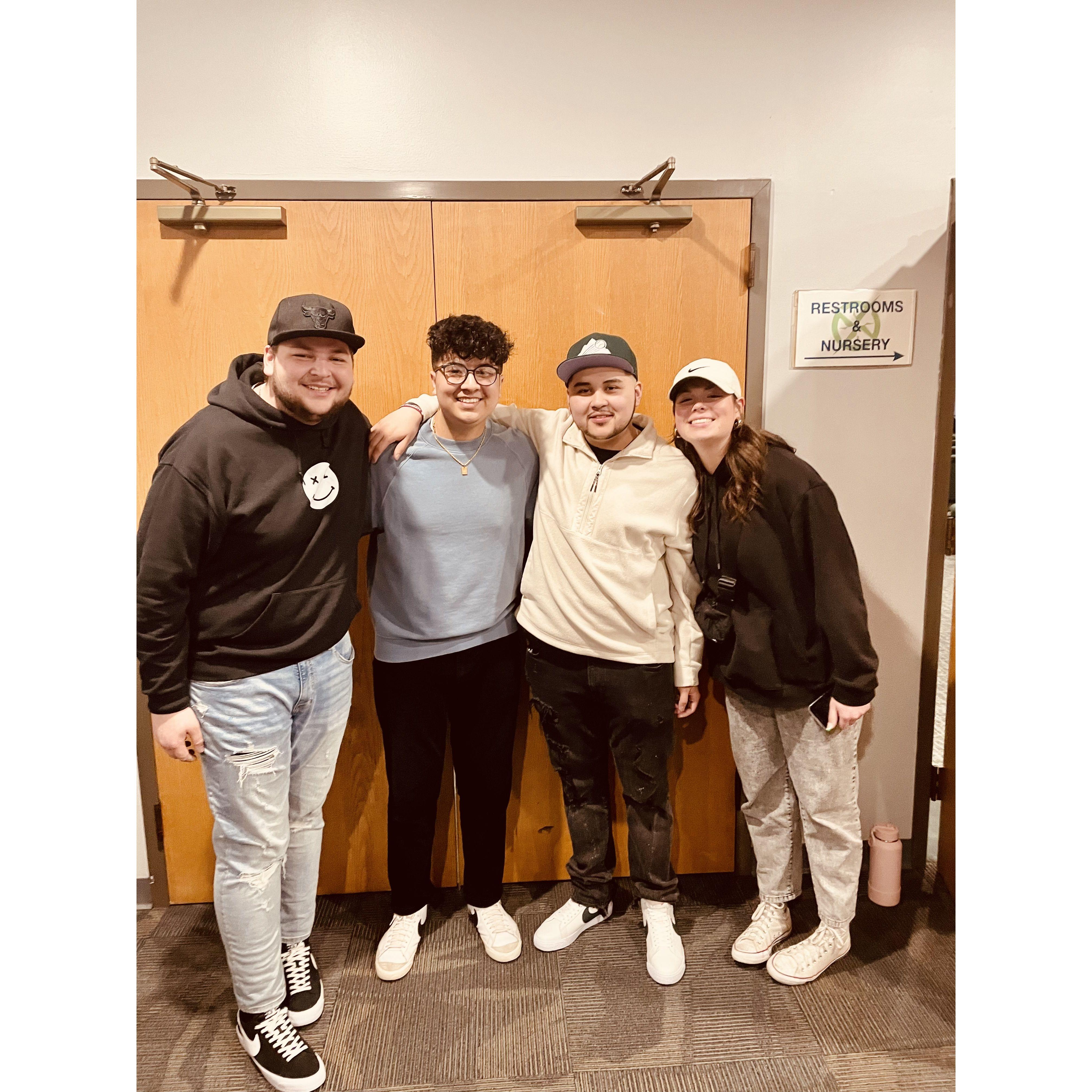 Meeting Davids friend from home in Spring 2023.