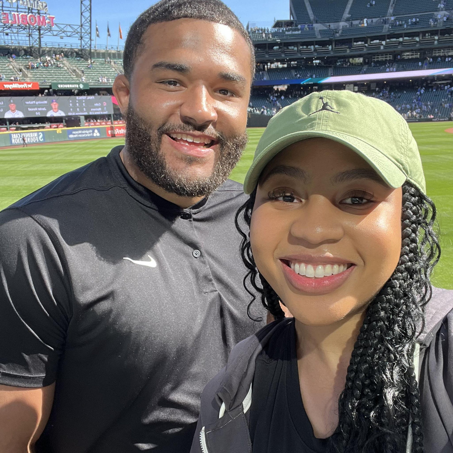 Our first baseball game together!
