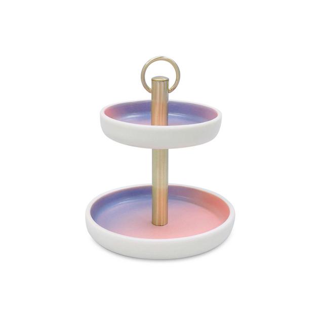 Wild Sage™ Carissa Colorwash Ceramic Trinket Tray in Peach