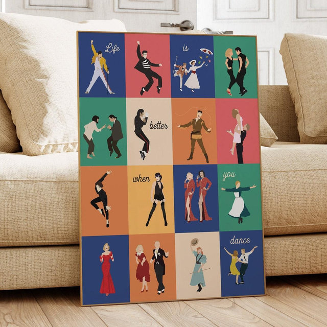 Dance Poster - Movie Poster - Music Poster - Dance Wall Art - Dance Print - Pop Culture Print