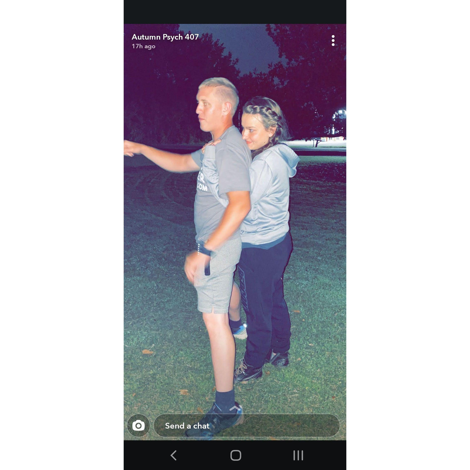 First 4th of July. Joe protecting me from the fireworks