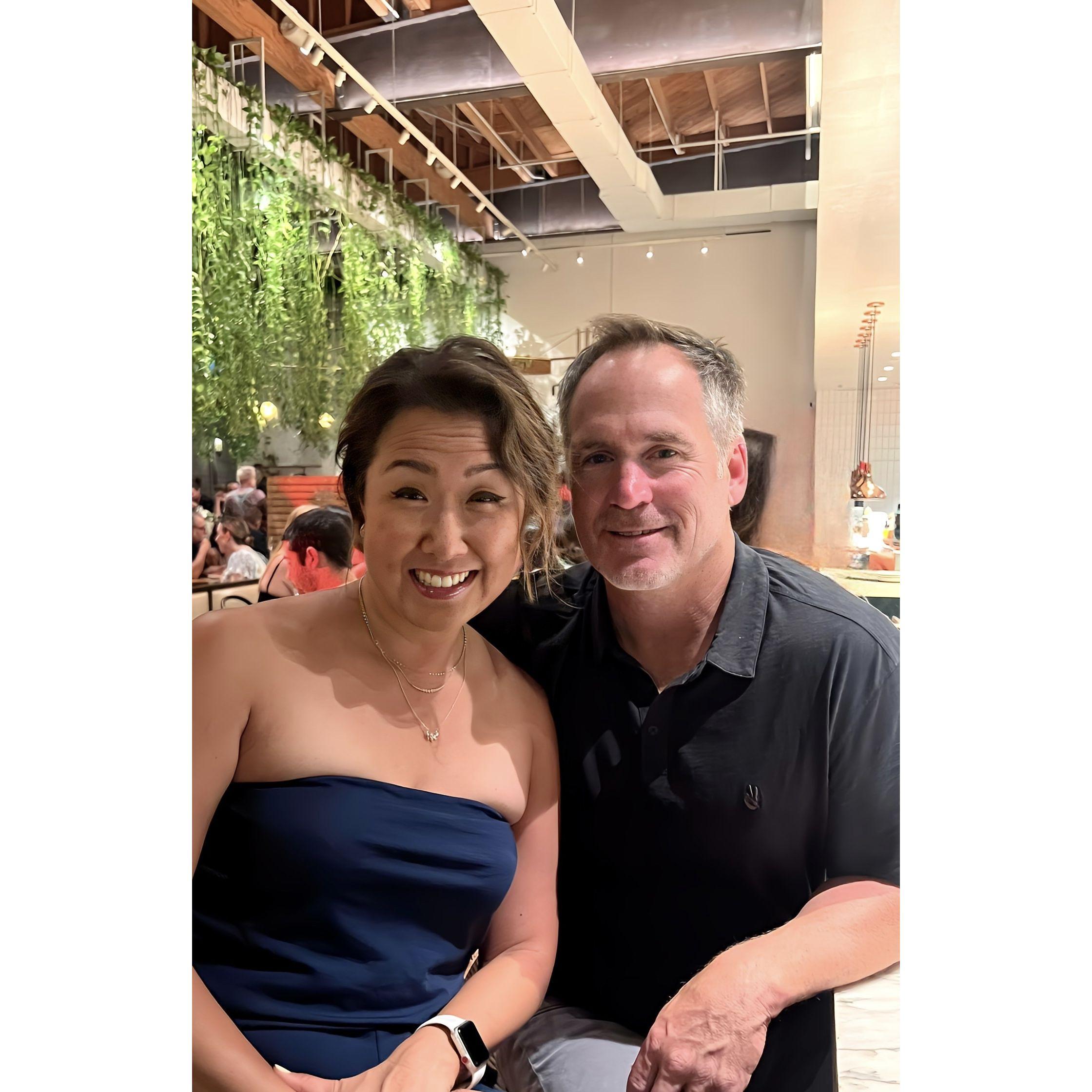 Celebrating Greg's birthday