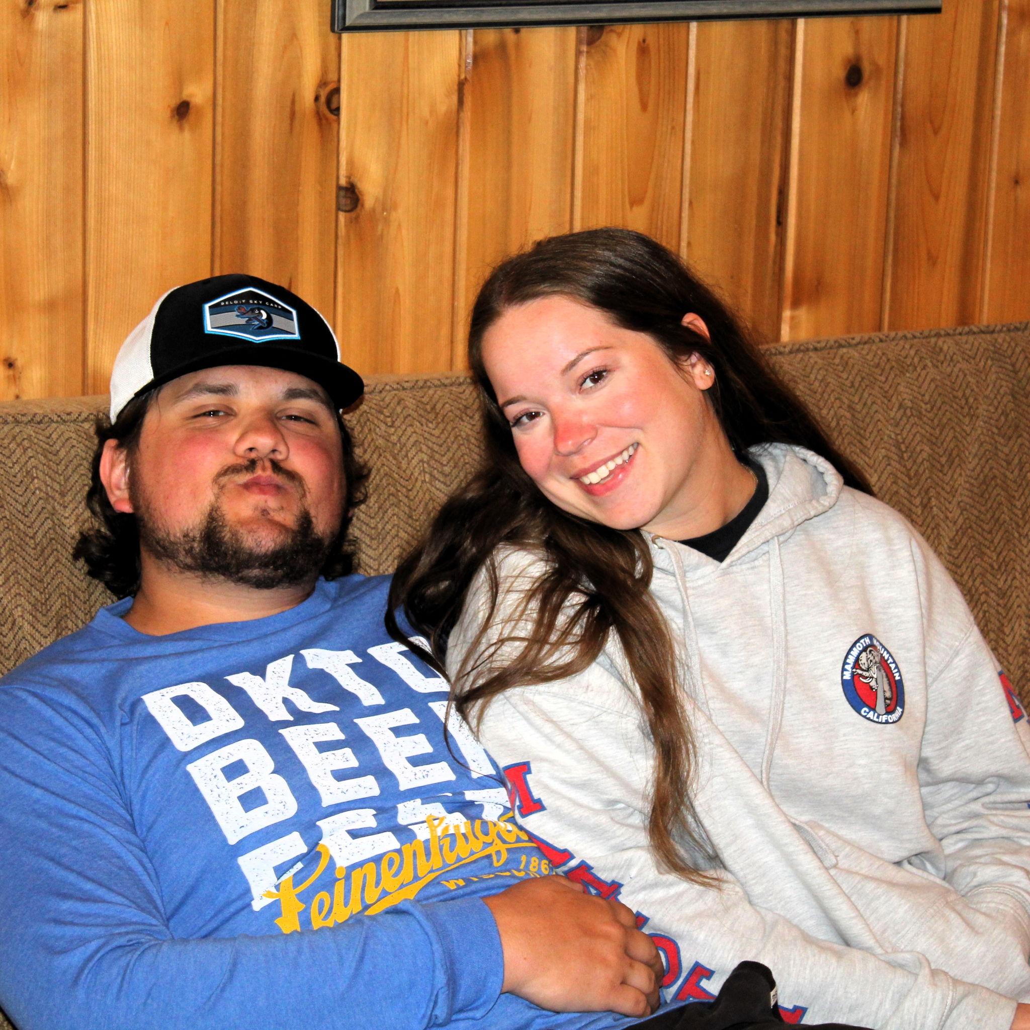 Relaxing in the cabin