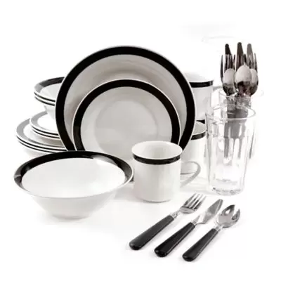 Gibson Home Essex 32-Piece Combo Dinnerware Set