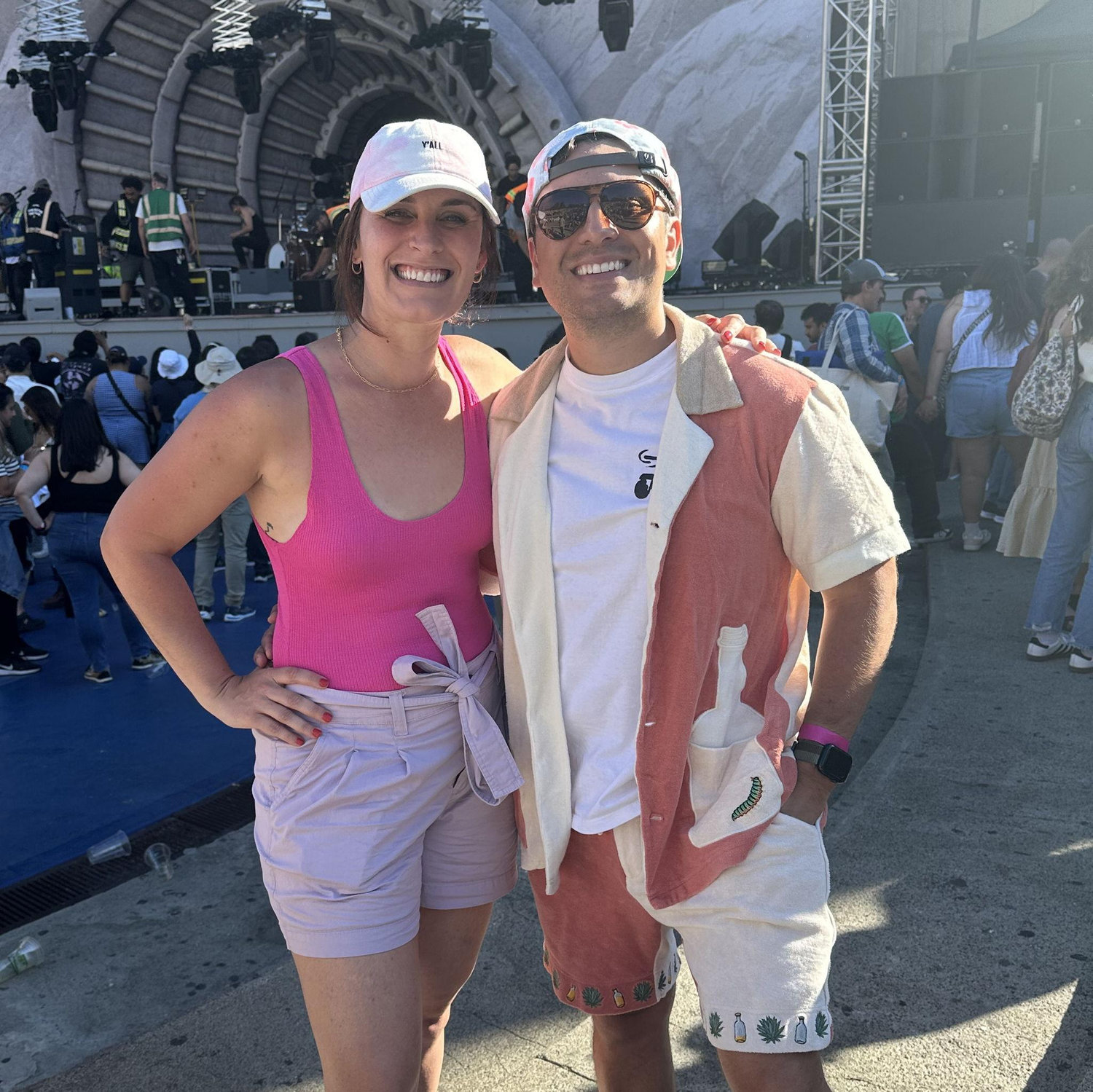 We love live music! This was in Berkeley for Vampire Weekend's concert.